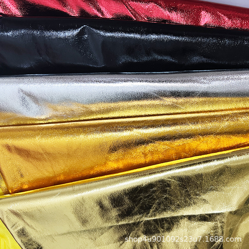 Single-sided gilding two-sided elastic cloth stage clothing bags knitted full-edition gilding cloth decorative cloth Christmas supplies cloth Single-sided gilding two-sided elastic cloth stage clothing bags knitted full-edition gilding cloth decorative cloth Christmas supplies cloth