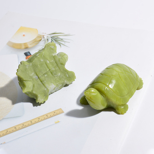 New exquisite small jade desk ornament, smooth Xiuyan jade decorative craft, factory wholesale