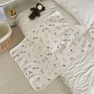 Baby Diaper Pad Newborn Baby Cotton Knitted Composite Waterproof Nursing Pad Children's Overnight Diaper Washable