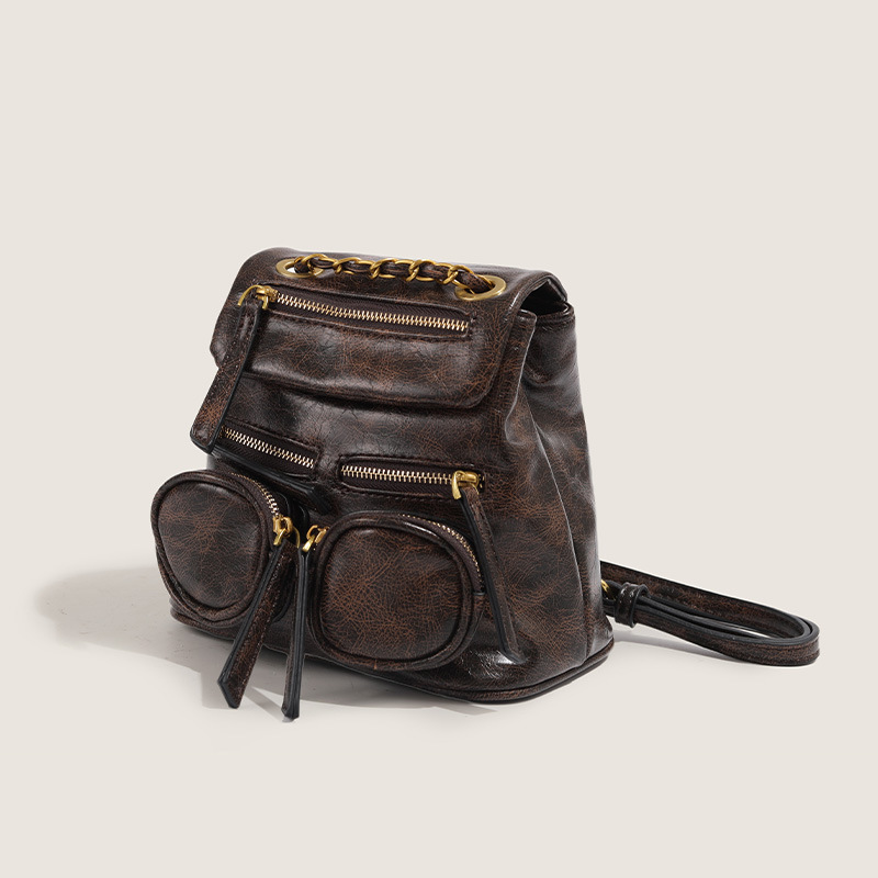 Vintage Damen Rucksack Klein Im Britischen Mini Motorrad Stil_voghion.com