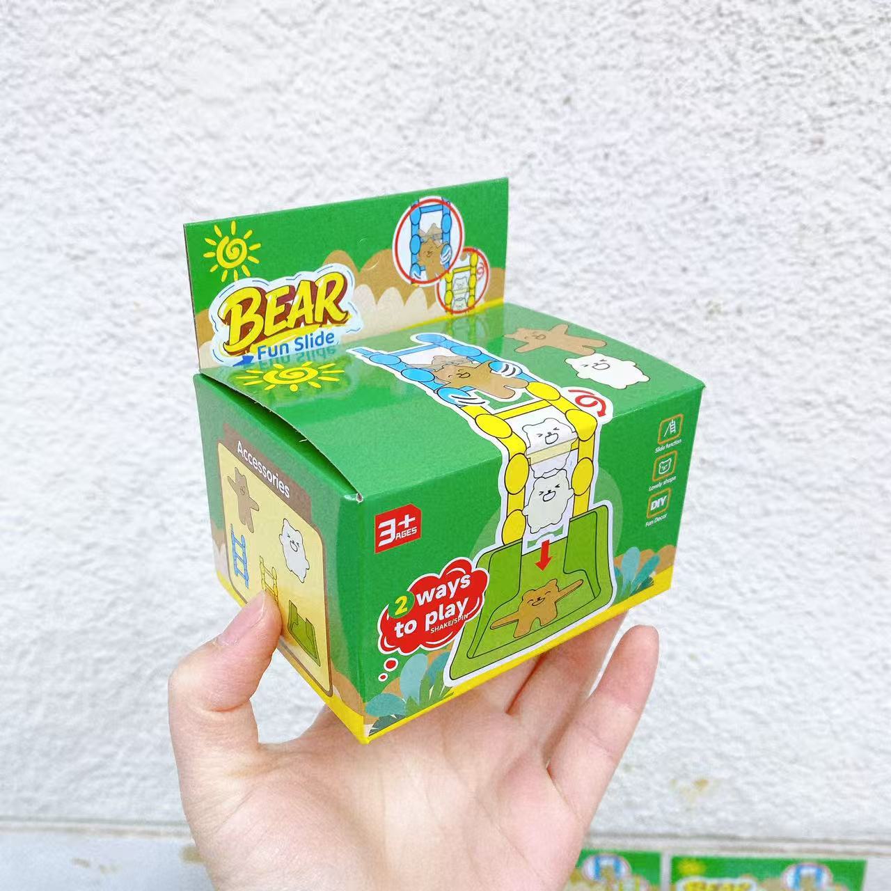Juegos de mesa interactivo padre-hijo dibujos animados oso deslizante caída libre juguetes de plástico interactivo padre-hijo