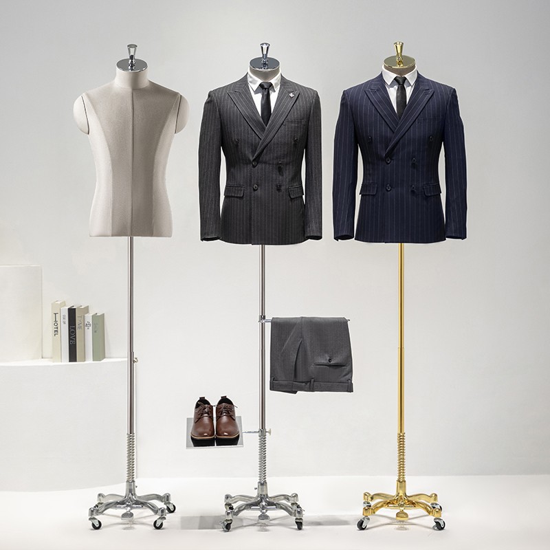 High-end business suit mannequin model male full-body mannequin clothing store dress man's clothing store window half-body display rack