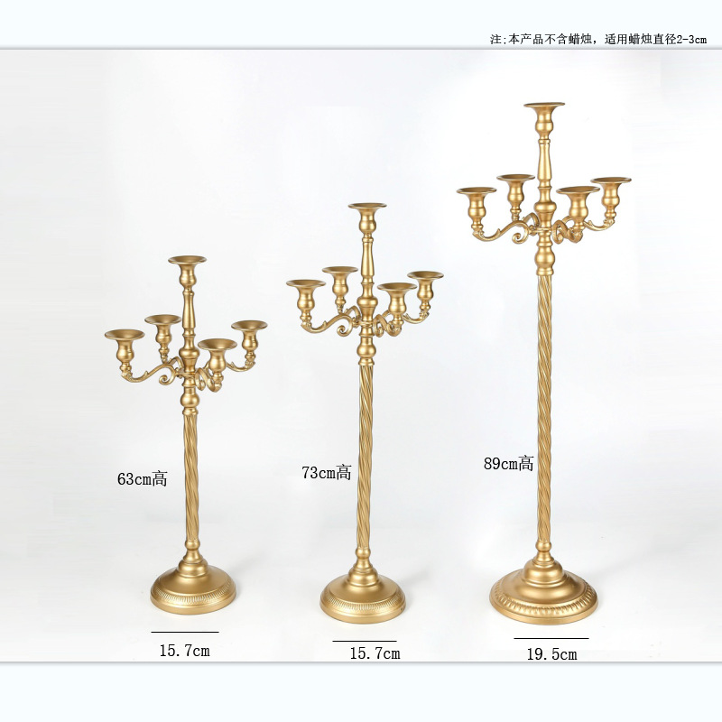 Transfronterizo hierro candelabro decoración hotel boda props ins vela Copa hogar sala de estar decoración de metal titular de la vela