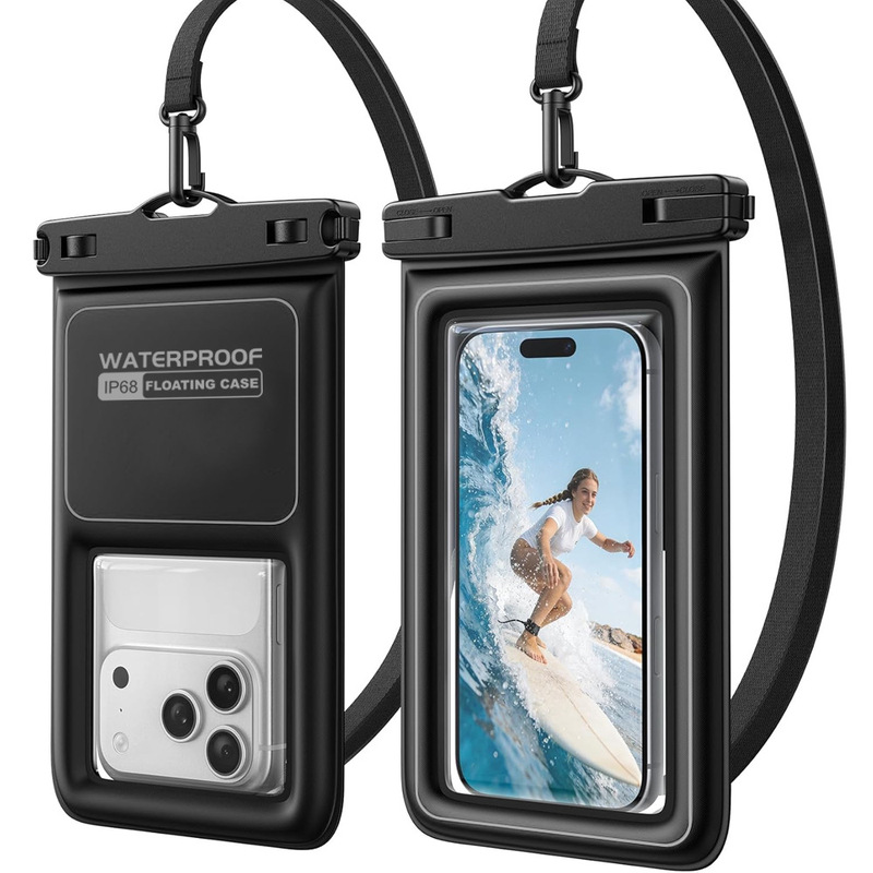 New outdoor floating, diving, and swimming touchscreen-compatible phone waterproof case, cross-border sponge floating phone waterproof bag New outdoor floating, diving, and swimming touchscreen-compatible phone waterproof case, cross-border sponge floating phone waterproof bag