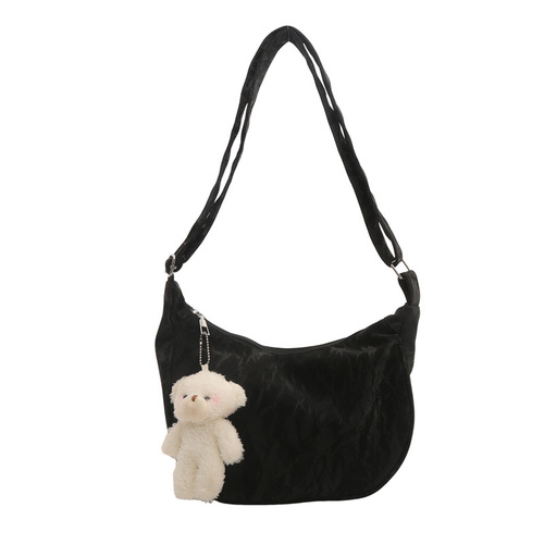 Dumpling bag female Japanese style ins versatile crossbody bag casual large capacity Oxford bag student class commuting shoulder bag