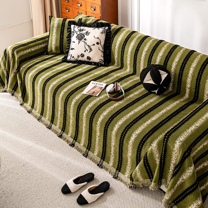 Step into toallas de sofá de alto nivel lujoso moderno y simple invierno grueso sofá cubierta antideslizante anti-gato arañazo