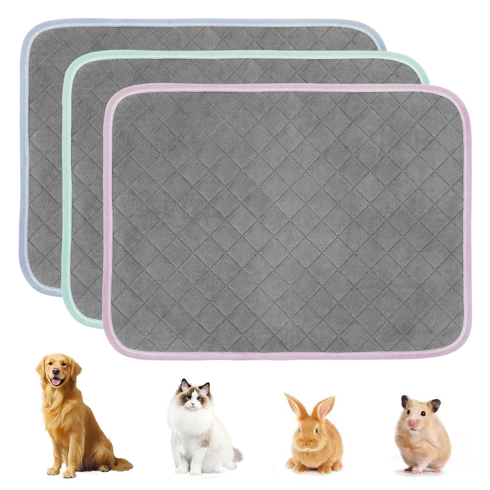 Моющаяся подушечка для мочи домашних животных толщиной 7 мм, полярный флис, мгновенная впитывающая подушечка для дрессировки собак, впитывающая подушечка, водонепроницаемая тренировочная подушечка