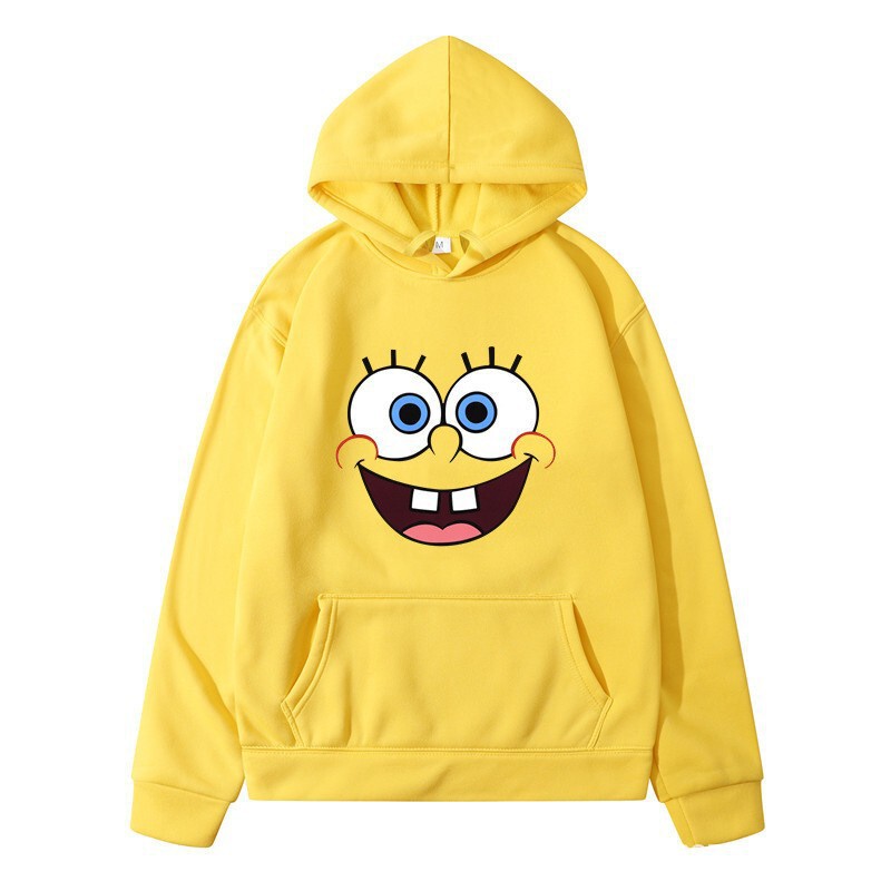(Spongebob Print) Cross-Border Eurasian Size Unisex Hooded Sweatshirt Loose Hooded Sweatshirt (Spongebob Print) Cross-Border Eurasian Size Unisex Hooded Sweatshirt Loose Hooded Sweatshirt