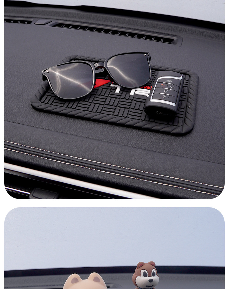 Car Anti-Slip Mat Instrument Panel Anti-Slip Mat Storage Debris Mat Personalized Modification Car Anti-Slip Mat Interior Supplies