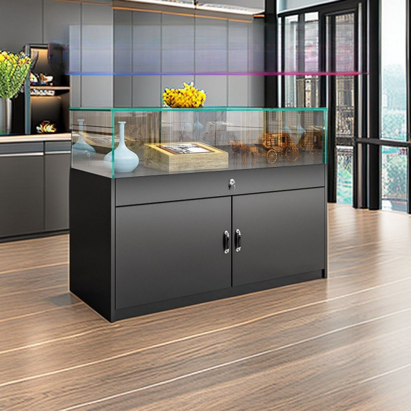 珠宝展示柜玻璃首饰柜样品饰品柜台直播间展销柜博物馆展览陈列柜