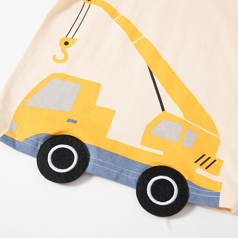 Ser superior de los niños de manga larga Camiseta nueva Otoño de dibujos animados niños color a juego coche bottoming camisa ropa de los niños de una sola pieza de entrega