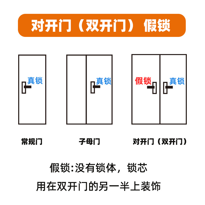 이중 도어 가짜 잠금 장치