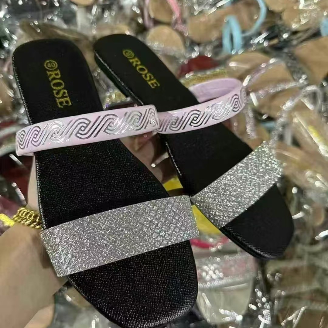 Artesanía africana de moda de comercio exterior zapatillas de piso plano grande zapatillas de piso plano zapatillas de piso plano un estilo explosivo universal misceláneo