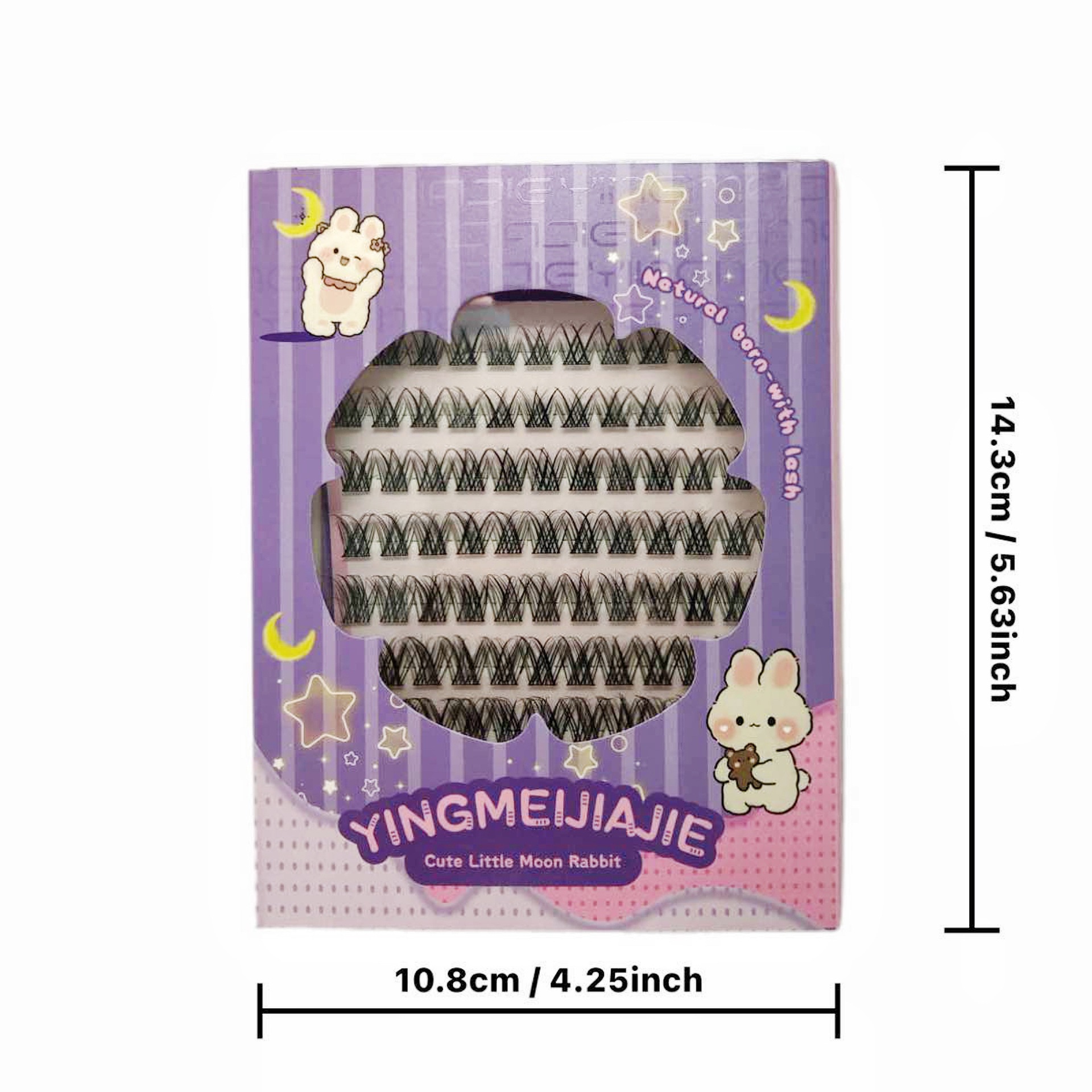 Las pestañas falsas transfronterizas sin pegamento, pestañas falsas sin pegamento