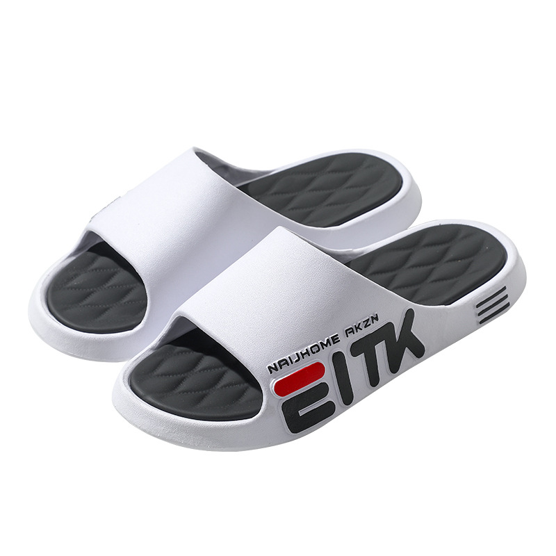 Zapatillas para hombres y mujeres antiolor fondo grueso interior baño doméstico antideslizante pareja de baño para usar zapatillas frías para hombres y mujeres