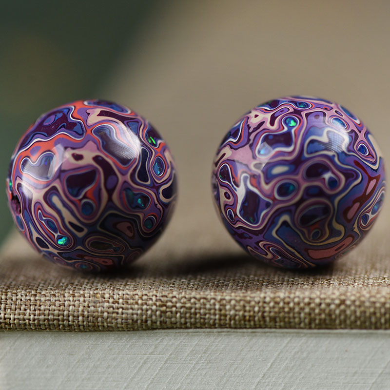 2.1 Opal purple and white single