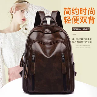春秋新款时尚欧美风复古双肩休闲pu女包厂家批发外贸出口跨境代发