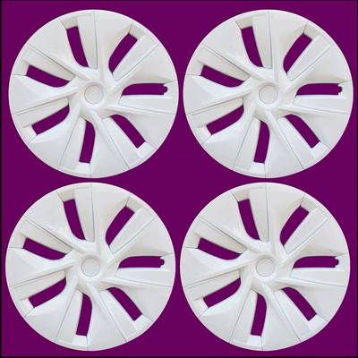 19-inch Full Edge Tire Cap, Hub cover - 19y-classic-hemmed-edgeall-white-set-of-4