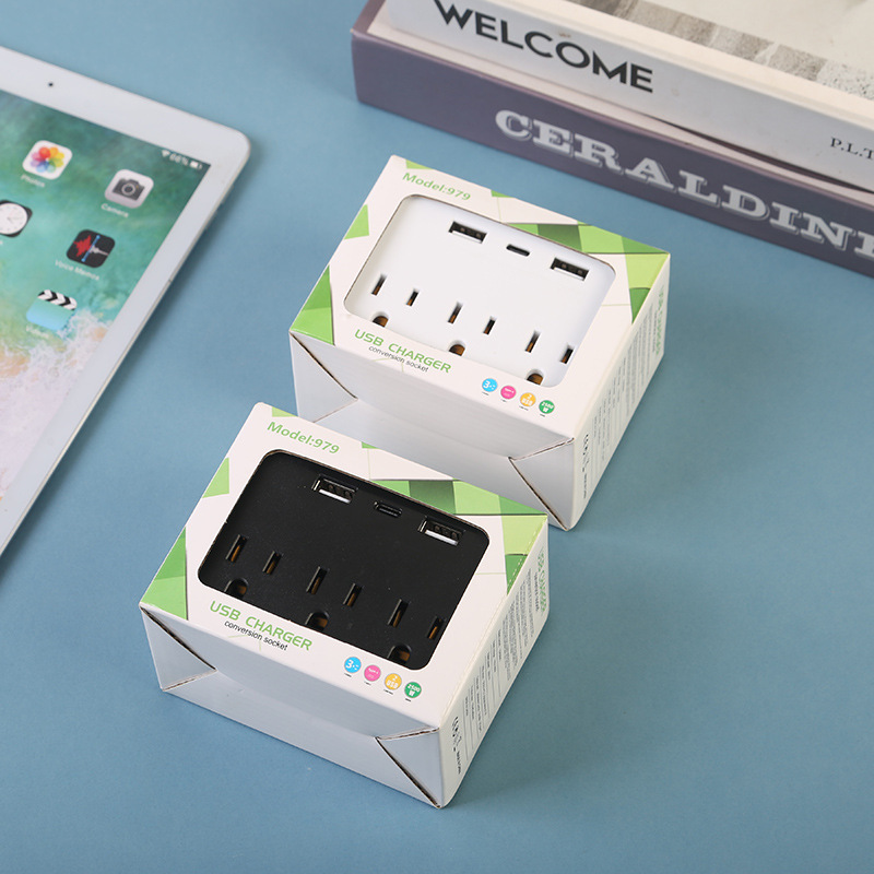 Enchufe de conversión portátil compacto, no ocupa espacio para llevar, enchufe de conversión modesto y simple, hermoso y práctico