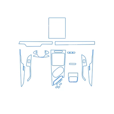 Suitable for 25-26 Models of Chery Jaecoo J5/Right-Hand Drive Center Control Screen Interior Protective Film Modification (Car interior film) - jac-j5-right-hand-drive