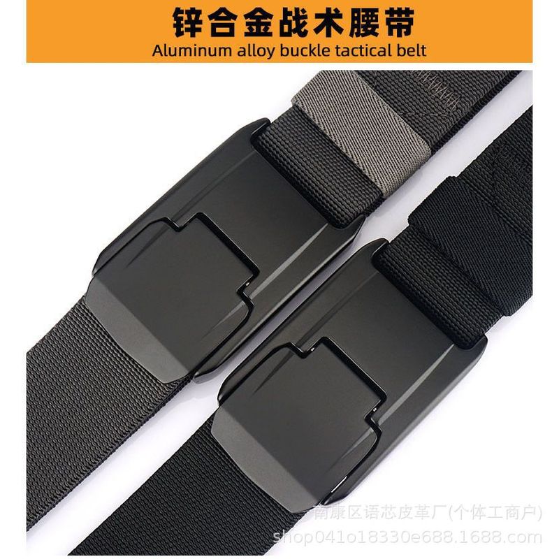 新型タクティカルバックル付きメンズベルト、伸縮性ナイロンベルト、作業用、アウトドアトレーニングベルト、クイックリリースパンツベルト|undefined
