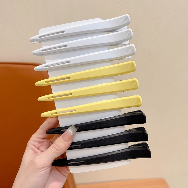 Caramelo color infantil lavado de la cara franja clips de posicionamiento especial para niñas pinzas de cabello sin marcas clips lateral tocado