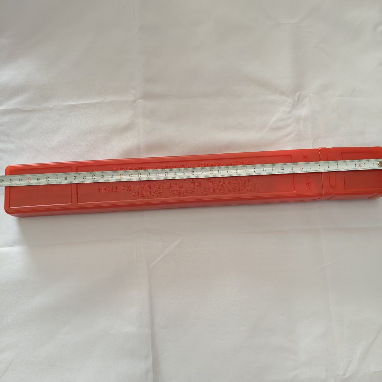 Small red box tripod PVC car warning sign vehicle tripod reflective stand accident road sign emergency