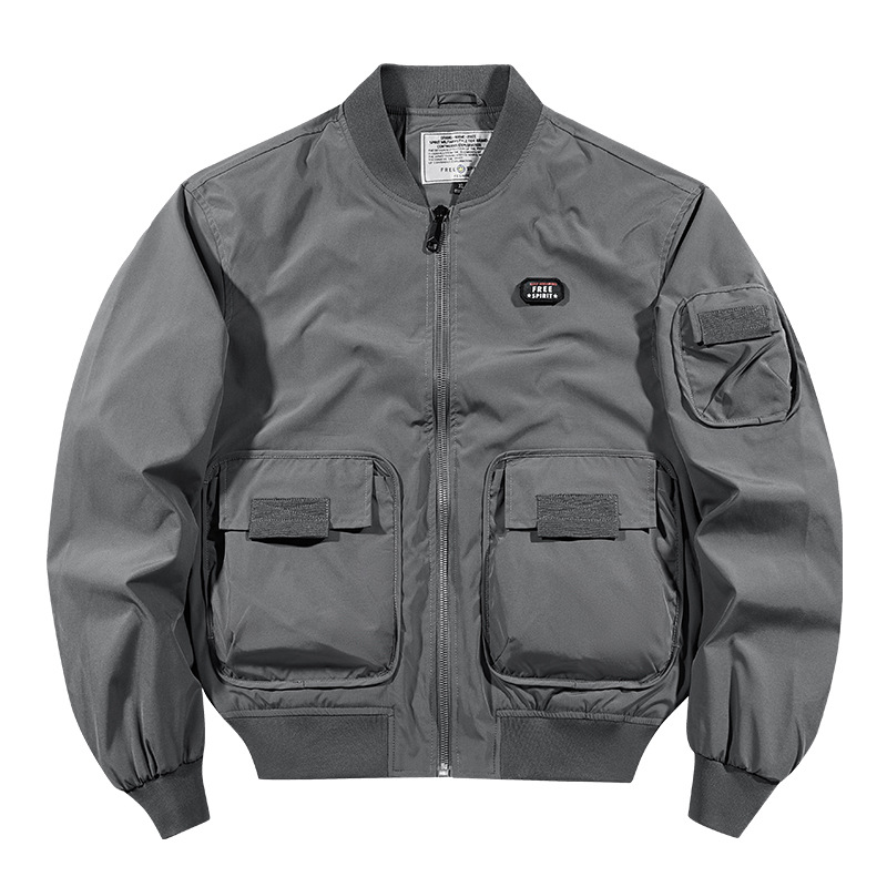 Primavera y otoño chaqueta de piloto chaqueta de hombre primavera y otoño chaqueta de vuelo de la fuerza aérea chaqueta de béisbol americano chaqueta de trabajo hombre