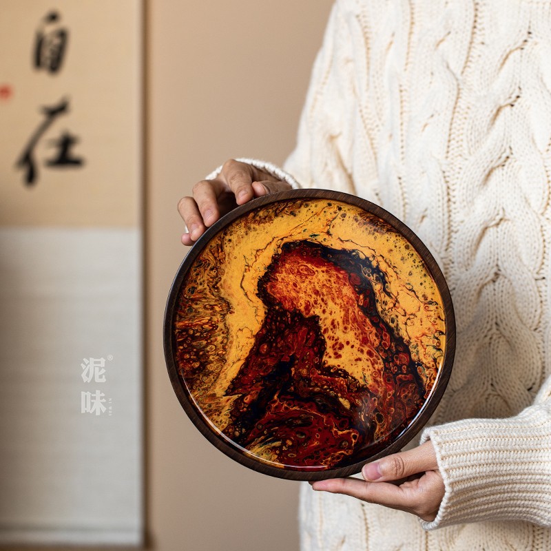 Yuanchuan series · disco de resina estilo 2 patrón sujeto al producto real