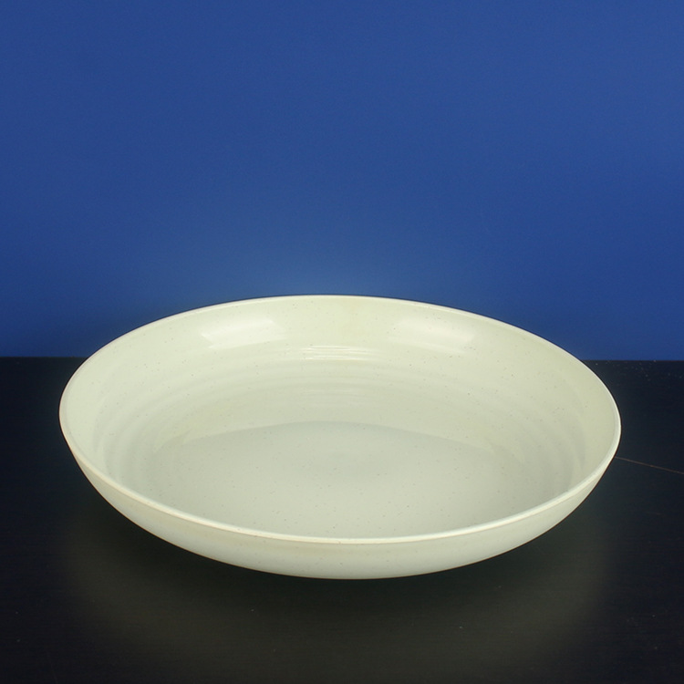 28cm disco 4 Unids paja de trigo placa de la torta placa de fruta resistente a la caída de la placa del hogar restaurante plato vajilla