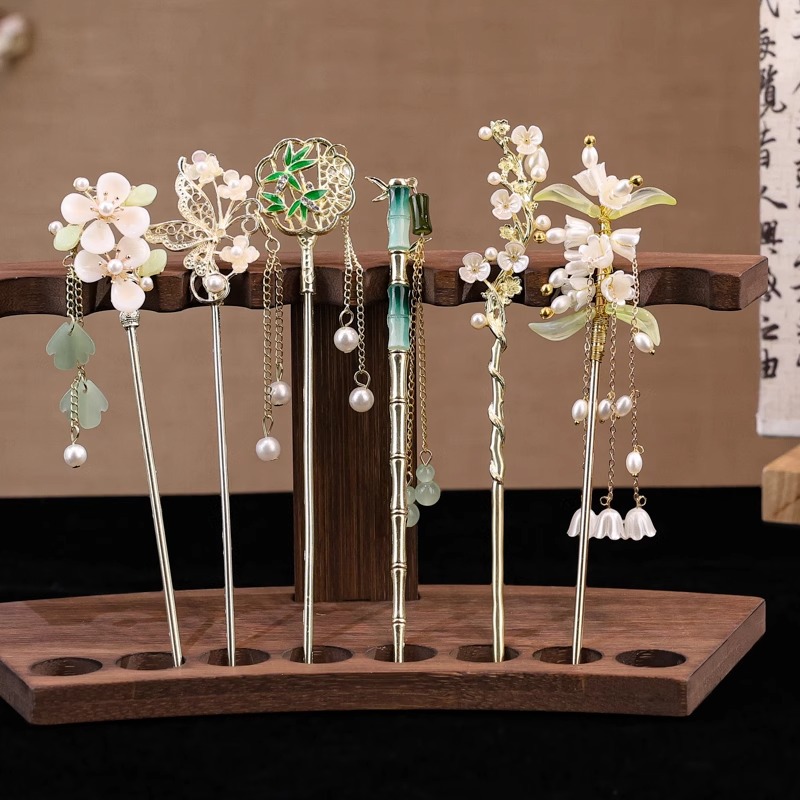 Nueva caligrafía china, horquilla de mariposa, horquilla de pelo con flecos exquisitos, cheongsam, ropa china, horquilla en la parte posterior de la cabeza, temperamento, accesorios para el cabello de estilo antiguo