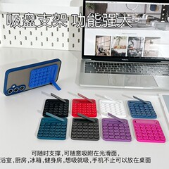 工場直販バックシリコン吸盤金属携帯電話ホルダーユニバーサルナノ自己粘着滑り止めデスクトップレイジーホルダー