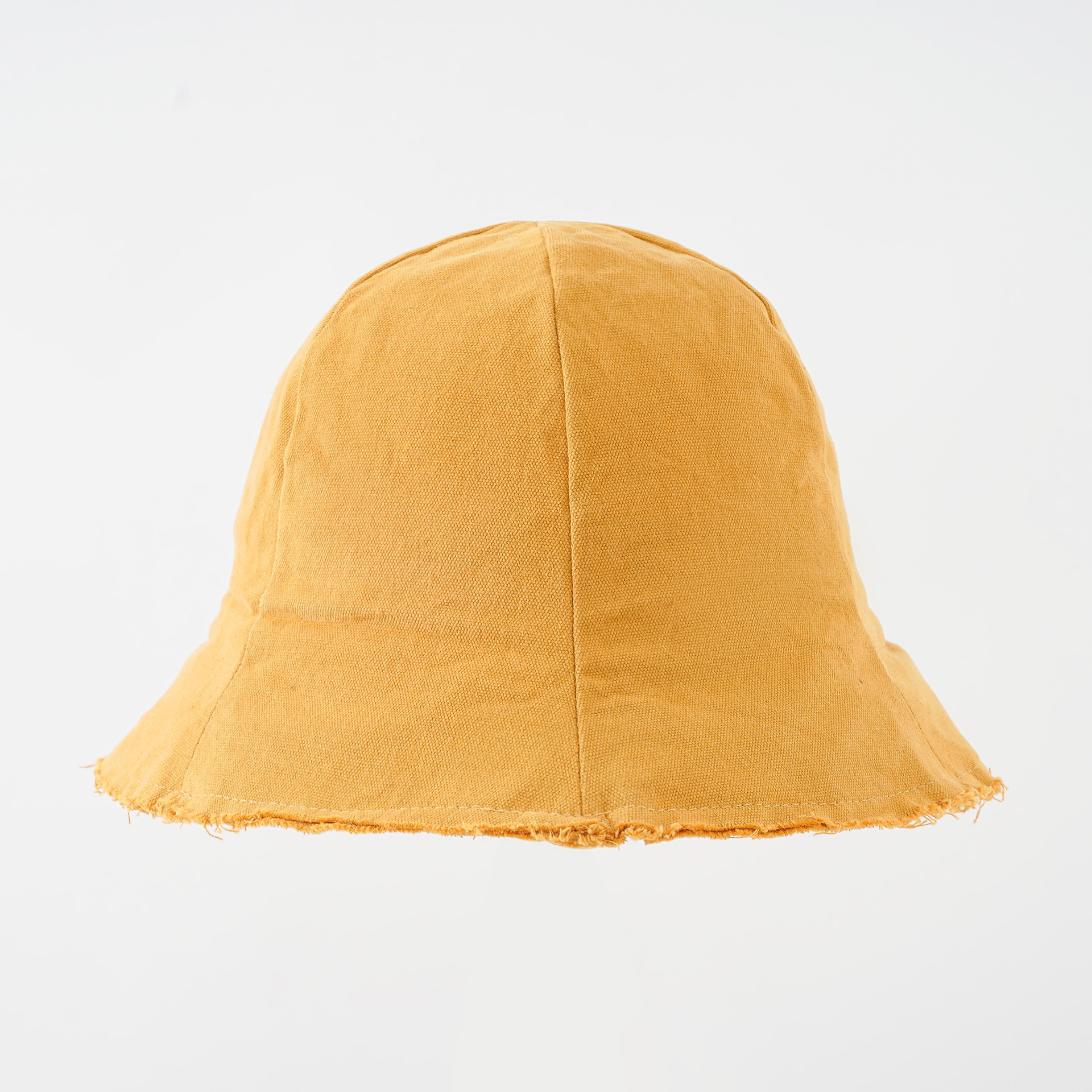 Nuevo estilo japonés color sólido deshilachado pescador sombrero femenino viaje al aire libre a prueba de sol suave sombrero transpirable simple sombrero