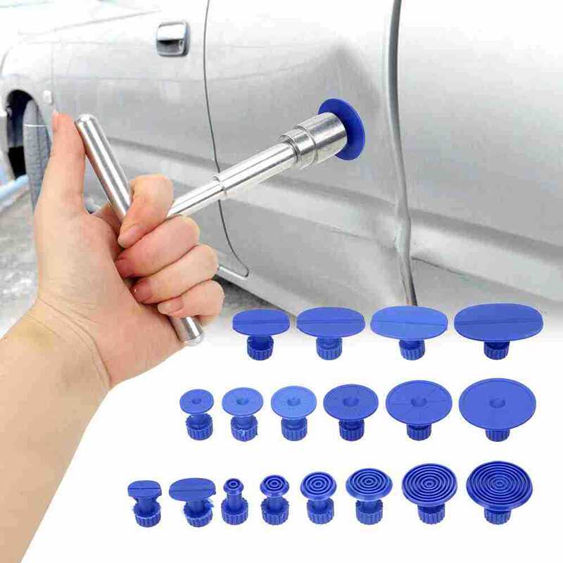 Car depression repair tool repair sheet metal equipment 19-piece set car hail repair tool gasket suit