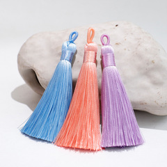 8cm tassel fringe bookmark with polyester material, clothing accessories tassel wholesale