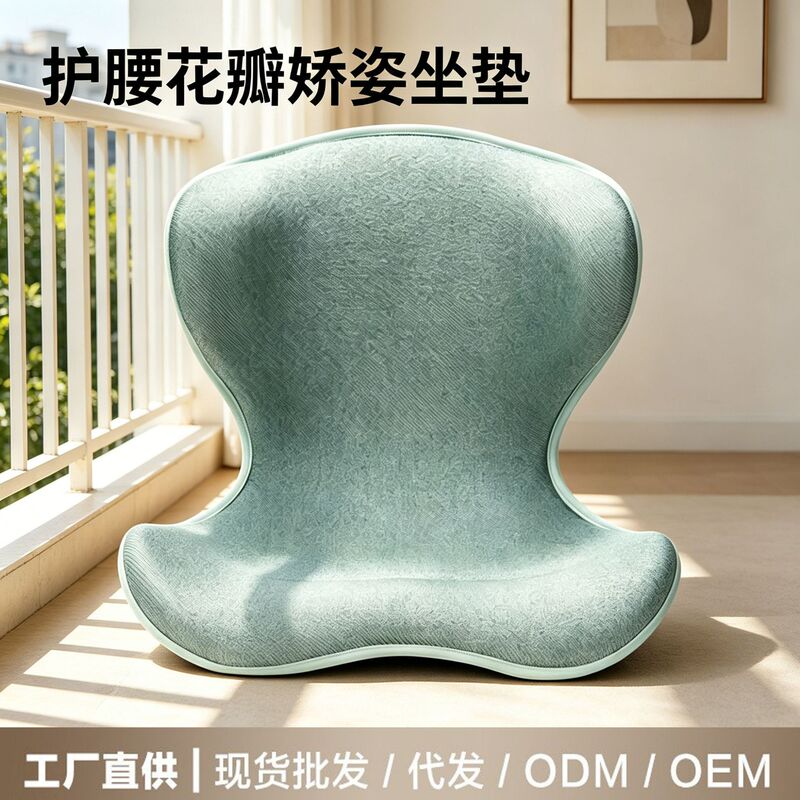 Ergonomic Lumbar Support Cushion for Office Workstations, a Must-Have for Long Sitting, Posture Correction Cushion, Petal-Shaped Lumbar Support Cushion, Chair Cushion