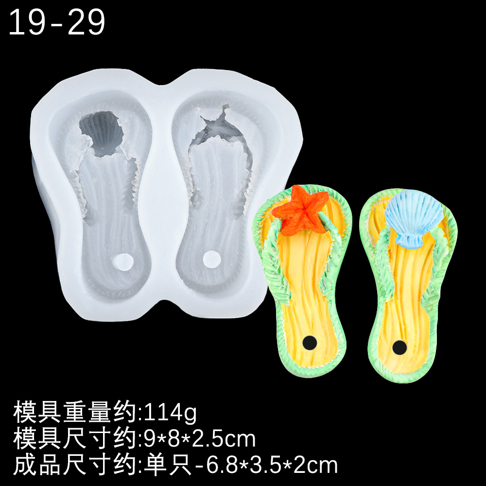 Baby Algodón Zapatos Zapatillas Decoración Molde de silicona Molde de jabón hecho a mano Molde colgante de yeso aromático Molde de chocolate