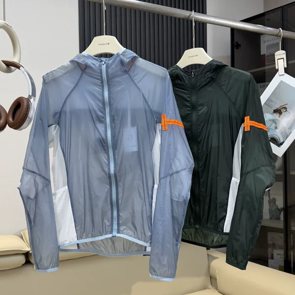 Factory Orders! Lightweight, Breathable, Cool-Feeling, Quick-Dry Color-Block Skin Jacket, Outdoor Mesh Sun-Protection Jacket for Women