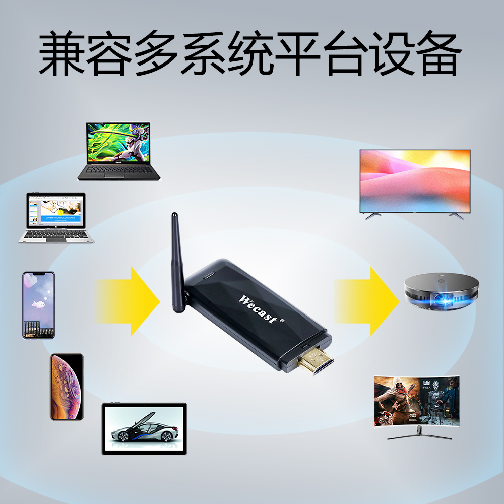 跨境电商电视一体机投屏神器同屏器RK3036双核手机无线投屏器家用