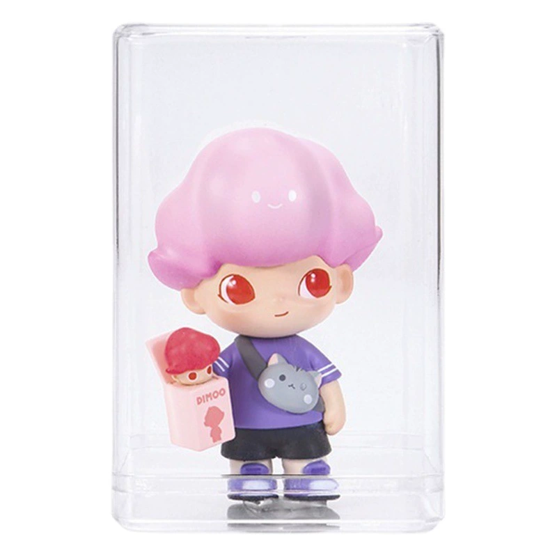 Ящик для хранения рук Fluid Bear Настольный ящик для кукол Lego Одиночный пылезащитный прозрачный пластиковый слепой ящик Стеллаж для выставки товаров