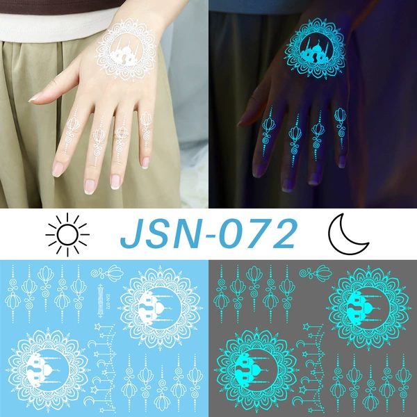 JSN-072 (Stars and Moon Luminous Tattoo Sticker)