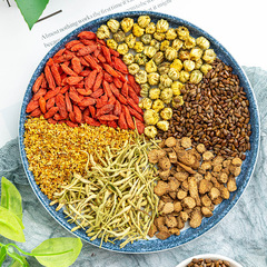 Chrysanthemum, wolfberry tea, cassia seed tea, burdock root, honeysuckle, osmanthus set, boxed 150g tea bag batch