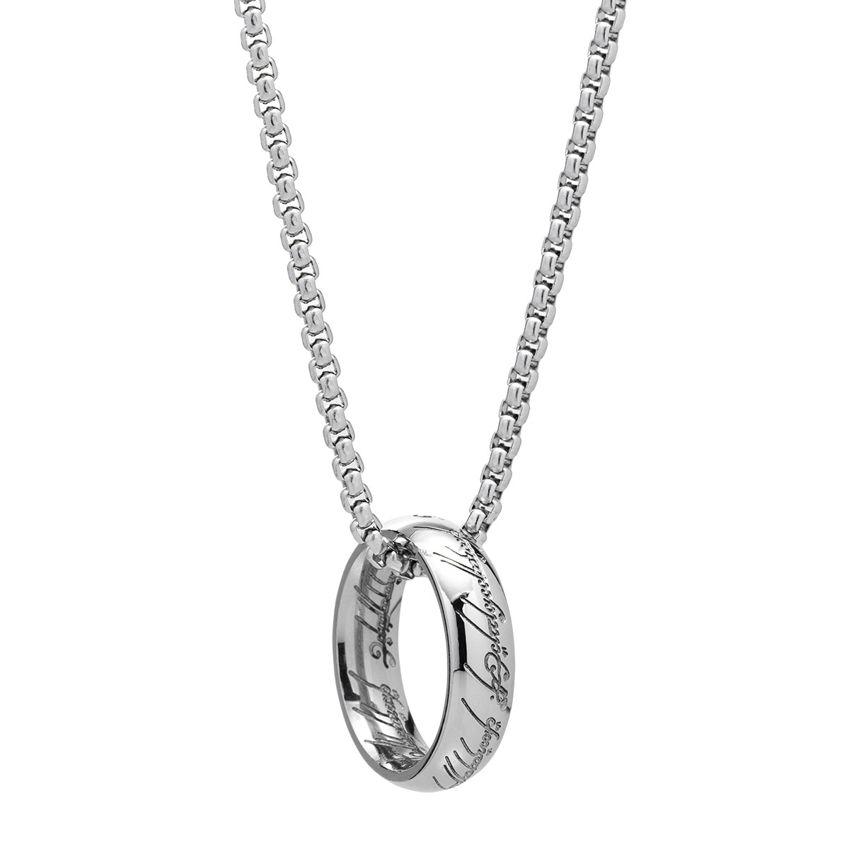 Circle Pattern Hip-Hop Retro Circle 304 Stainless Steel Plating Gold Plated PVD Coated Men'S Pendant Necklace Men Pendant Necklaces