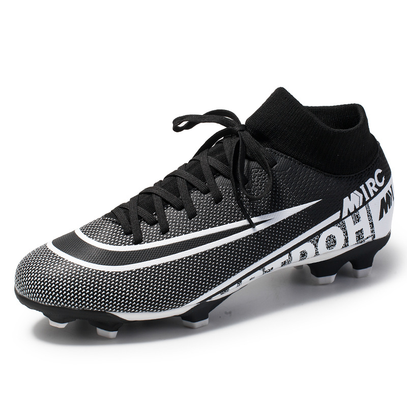 Nuevos zapatos de fútbol de talla grande para hombre de hierba artificial de caña alta de uñas rotas largas zapatos de Pato Mandarín jóvenes zapatos de entrenamiento de competencia estudiantil