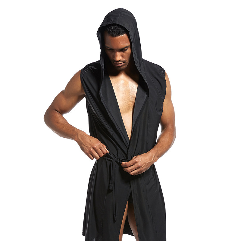크로스보더 BATHROBE 남성 속옷 부드러운 실크 소재 섹시한 4컬러 속옷 목욕가운 잠옷 4컬러 속옷