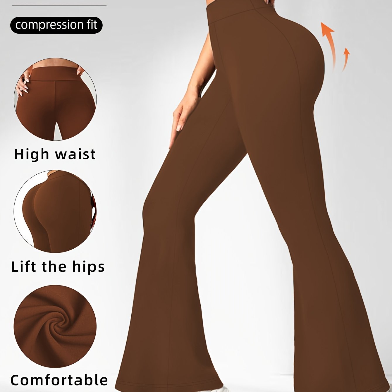 1 Pair Of Women's Bootleg Yoga Pants