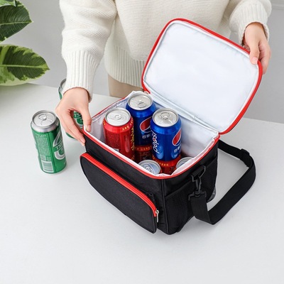 Transfronterizo de gran capacidad portátil de un solo hombro Oxford tela engrosada bolsa de aislamiento térmico Bento estudiante bolsa de almuerzo bolsa de picnic al aire libre