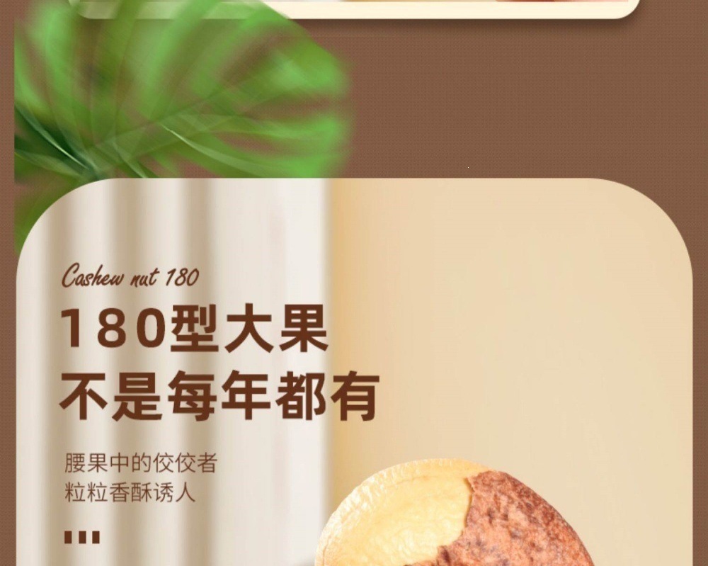 Salted Roasted Cashew Nuts with Skin 500g Original Flavor Whole Snack Nuts key features