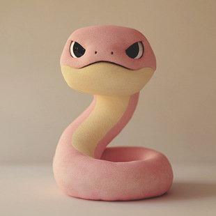 Year of the Snake Cute Animal Doll Plush Doll Ornament Toy Handmade Cultural and Creative Snake Children's Gift