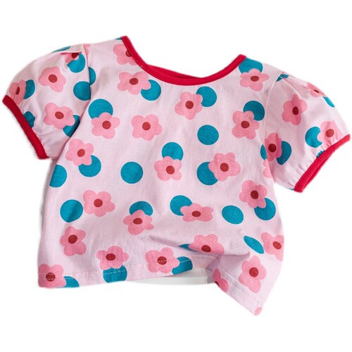 Children's clothing girls  new summer clothing baby girl Korean style small flower T-shirt children's short-sleeved flower top summer T-shirt